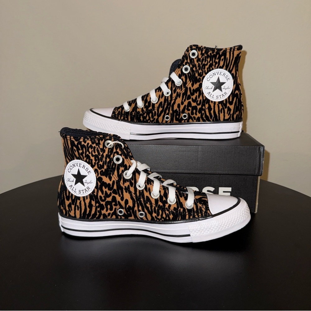Converse Leopard Print High-Tops